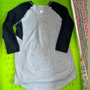 Lululemon clip-in-cycling 3/4 sleeve quarter zip